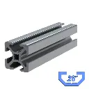 1" x 1" T-Slot Profile - 4 (.26") TSlots