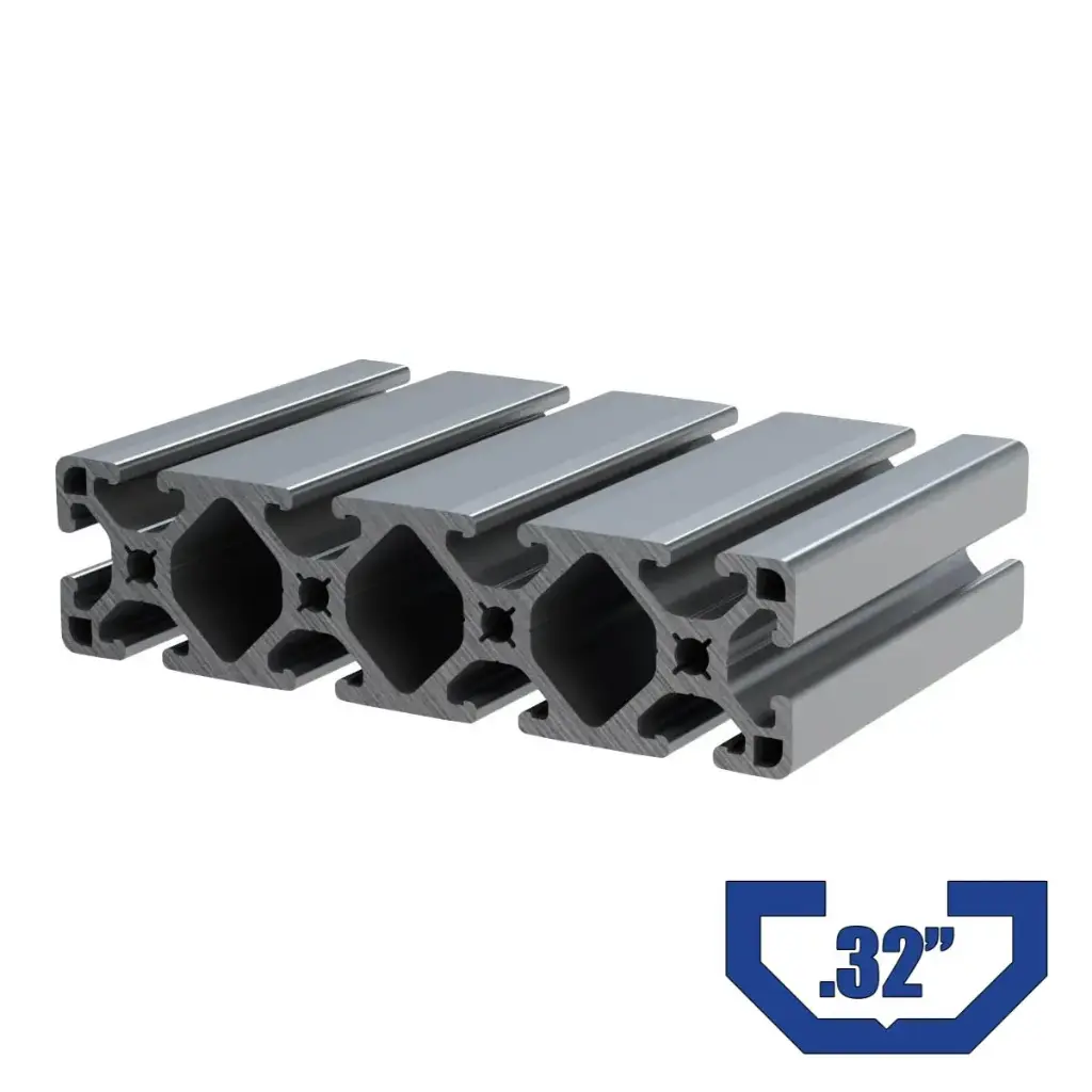 1.5" x 6" T-Slot Profile - 10 (.32") TSlots