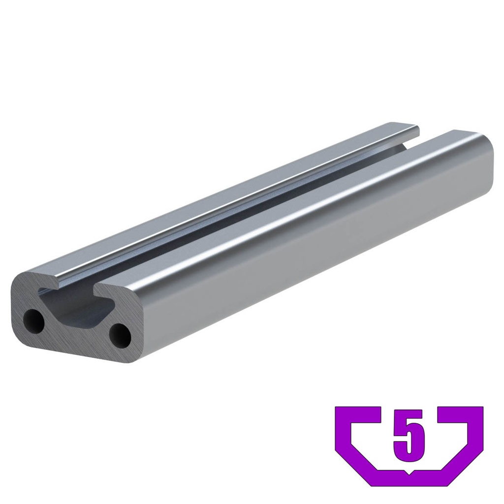 10mm x 20mm T-Slot Profile - 1 (5mm) TSlot per millimeter