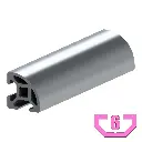 20mm x 20mm T-Slot Profile - 2 (6mm) TSlots, Quarter Round