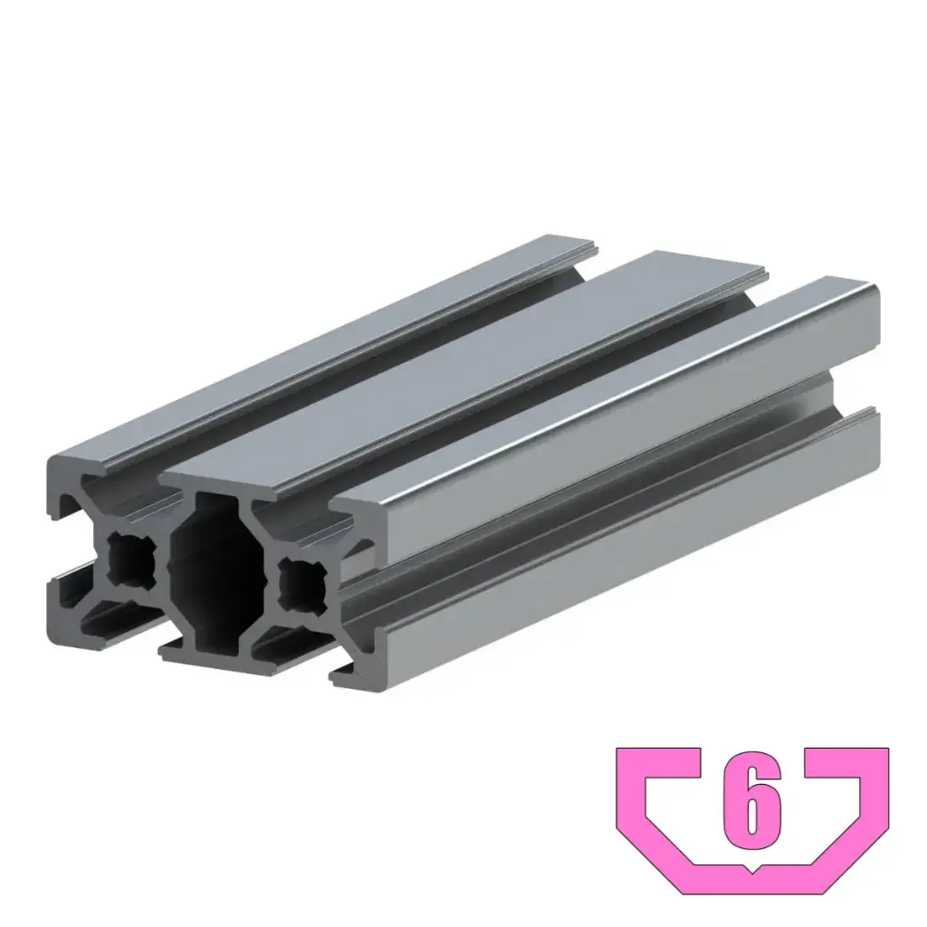 20mm x 40mm T-Slot Profile - 6 (6mm) TSlots