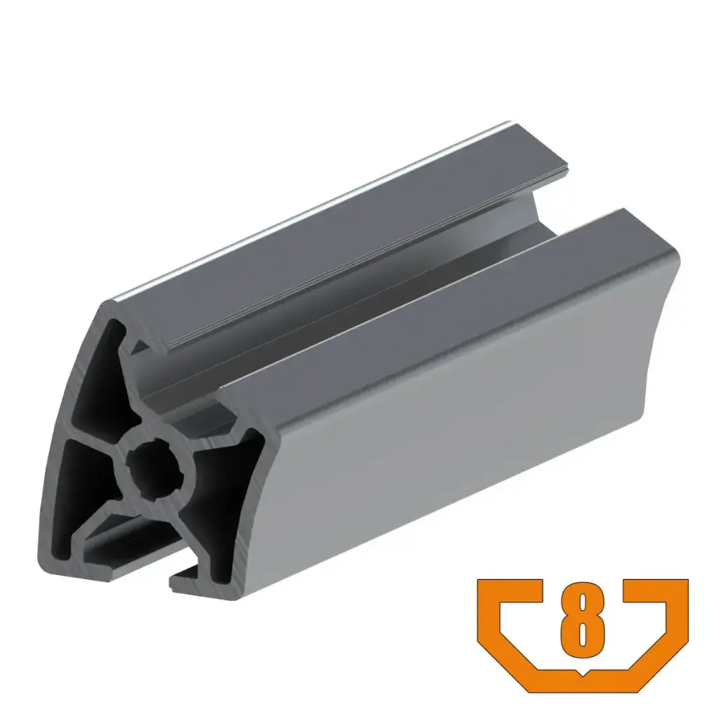30mm x 30mm T-Slot Profile - 2 (8mm) TSlots at 30 degrees