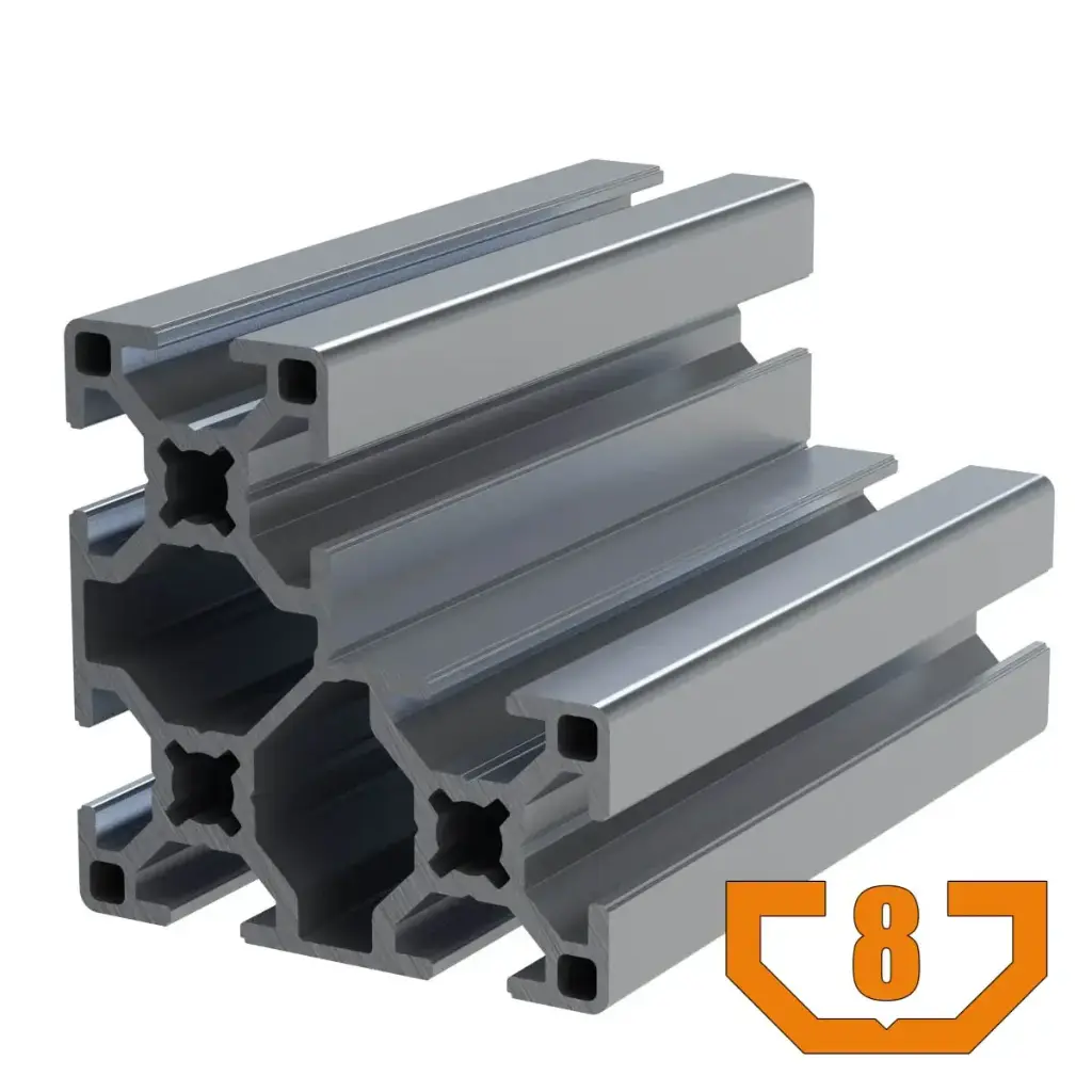 30mm x 60mm x 60mm L-Shaped T-Slot Profile - 8 (8mm) TSlots