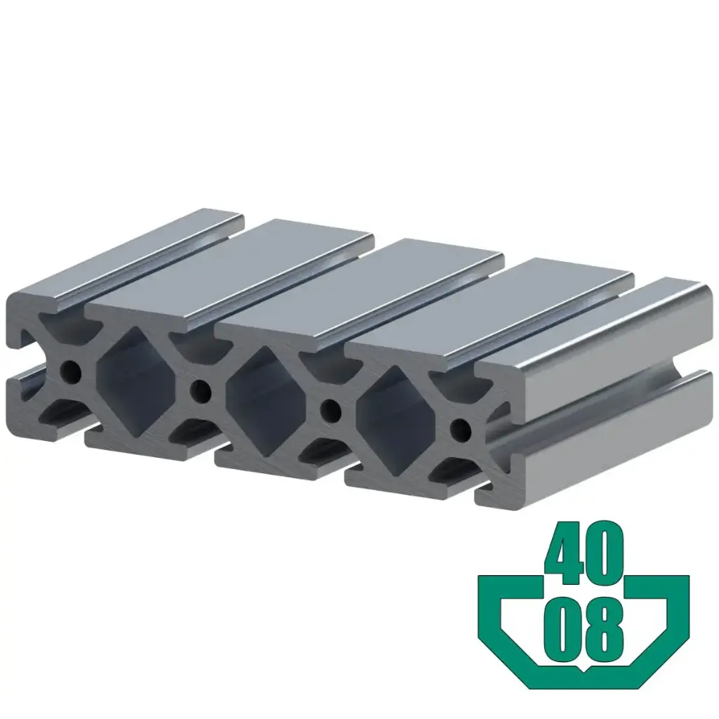 40mm x 160mm Heavy T-Slot Profile - 10 (8mm/.32") TSlots