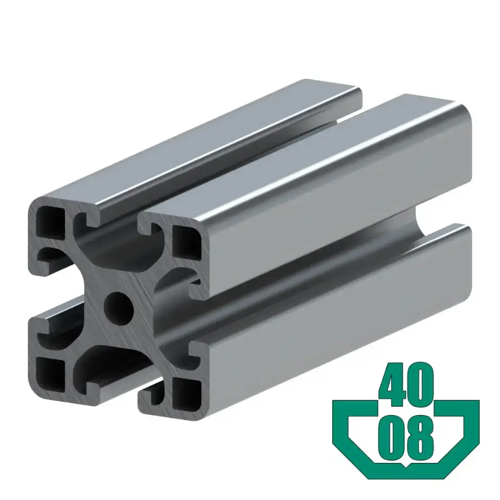 40mm x 40mm T-Slot Profile - 4 (8mm/.32") TSlots