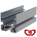 40mm x 40mm Roller T-Slot Profile - 1(10mm) TSlot, 2 (8mm) TSlots