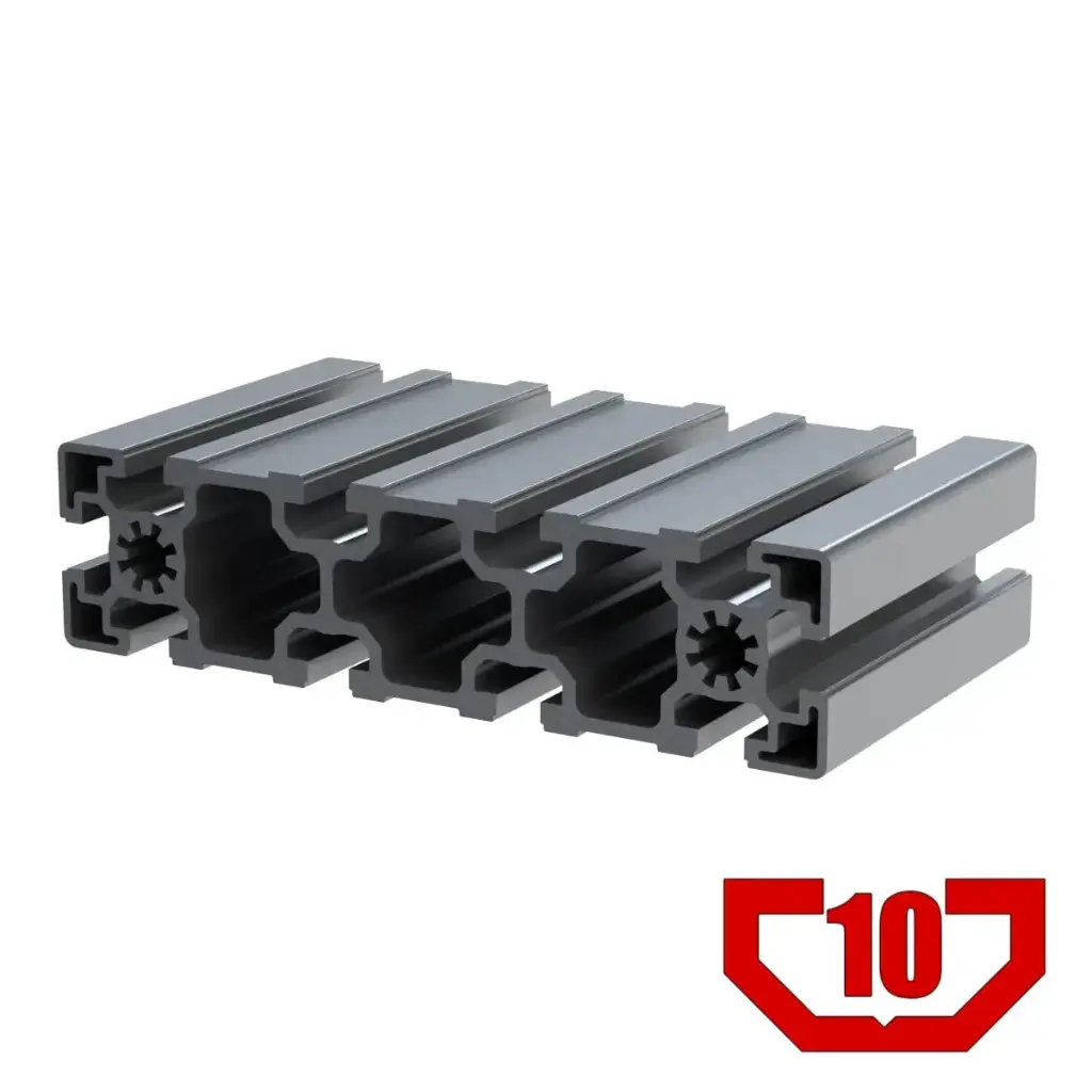 45mm x 180mm Heavy T-Slot Profile - 10 (10mm) TSlots