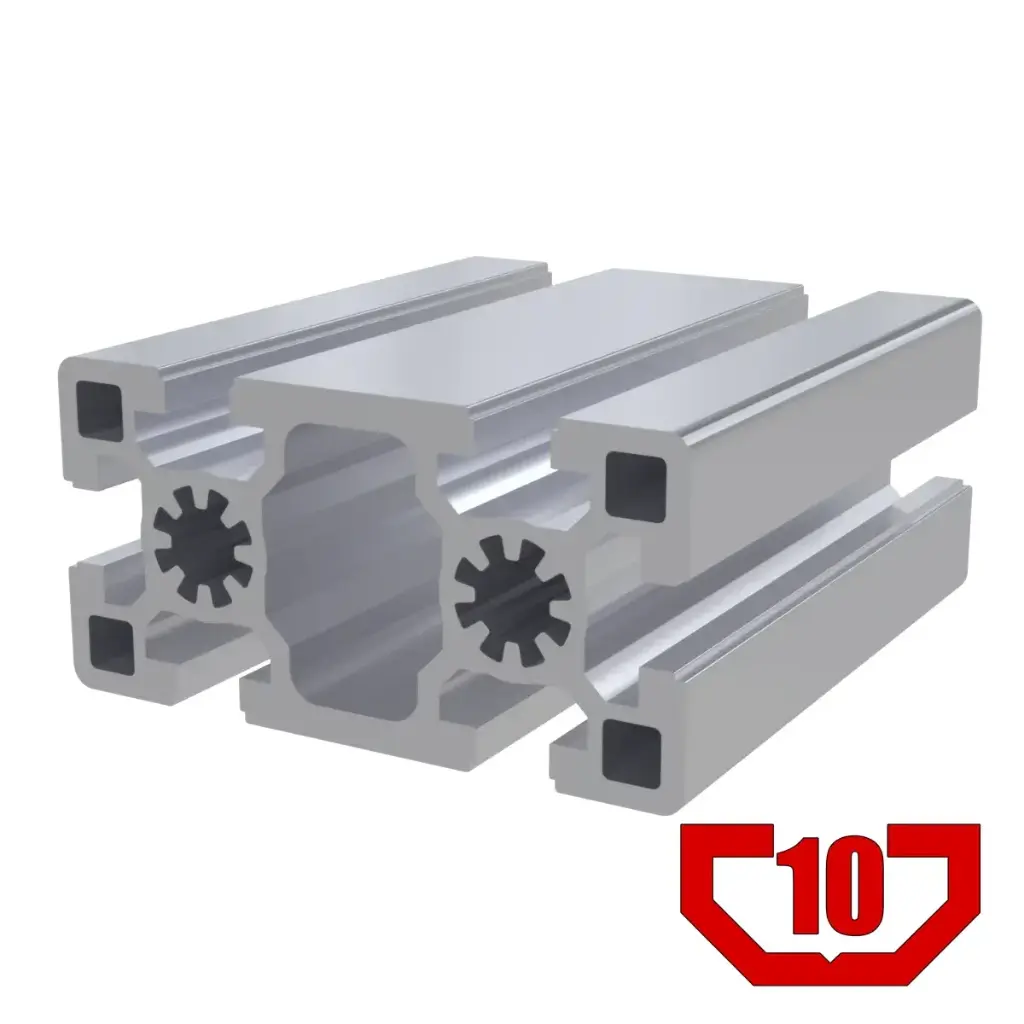 45mm x 90mm Heavy T-Slot Profile - 6 (10mm) TSlots Opposite