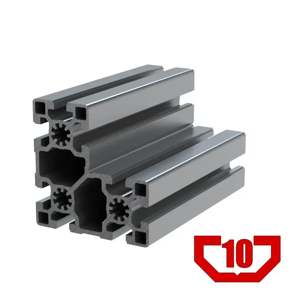 45mm x 90mm x 90mm L-Shaped T-Slot Profile - 8 (10mm) TSlots