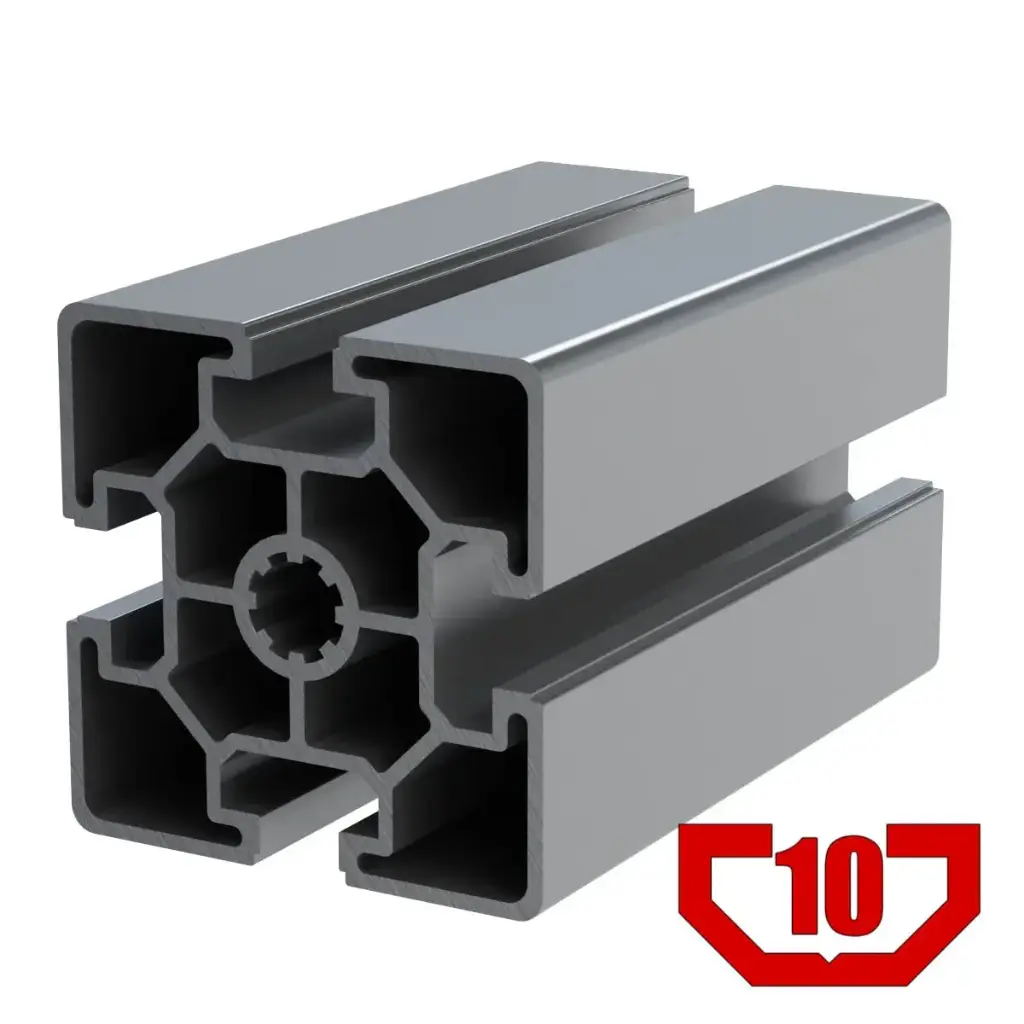 60mm x 60mm T-Slot Profile - 4 (10mm) TSlots