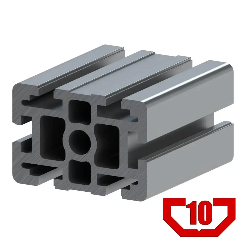 60mm x 90mm Heavy T-Slot Profile - 6 (10mm) TSlots