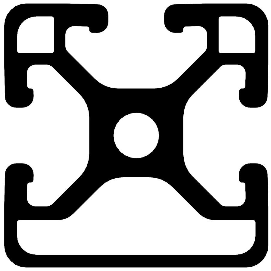 1.5" x 1.5" T-Slot Profile - 3 (.32")TSlots, 1 Smooth Side per millimeter