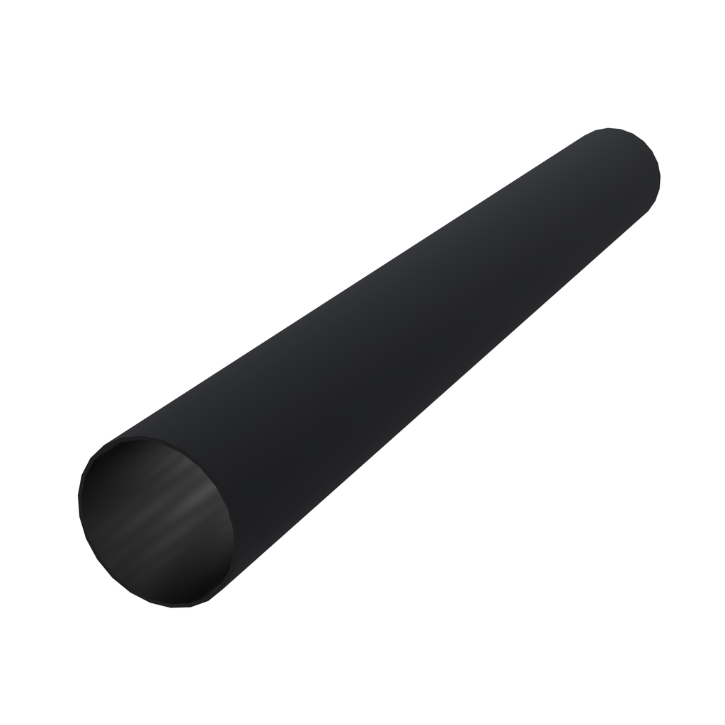 28mm Black, PVC Coated Steel Pipe - 4 meters - (10) pack