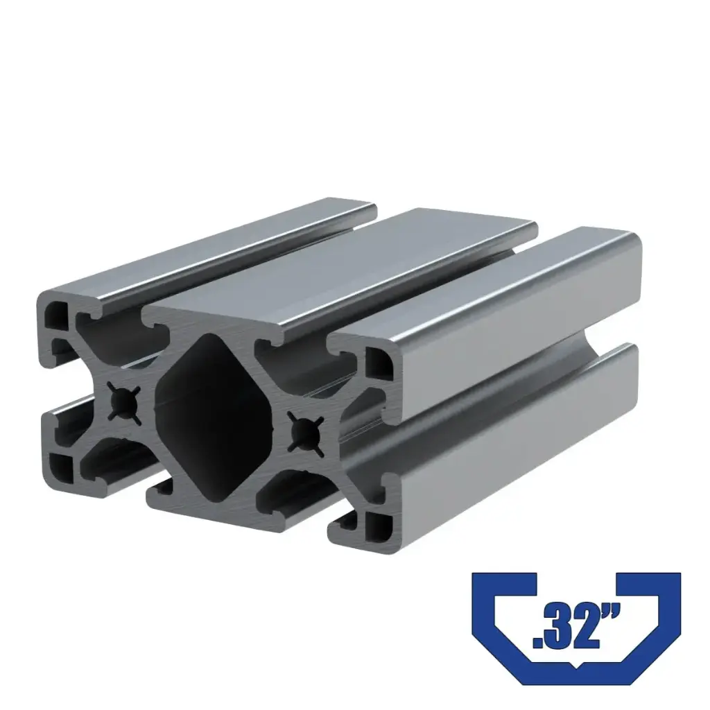 1.5" x 3" T-Slot Profile - 6 (.32") TSlots - 92" long (4) pack