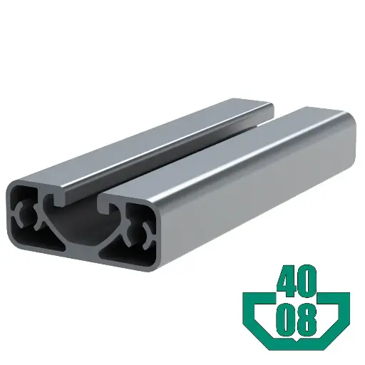 [16X40-08/3M] 16mm x 40mm T-Slot Profile - 1 (8mm/.32") TSlot, 3 Smooth Sides