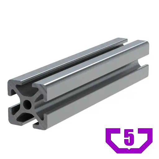 [20X20-05/3M] 20mm x 20mm T-Slot Profile - 4 (5mm) TSlots