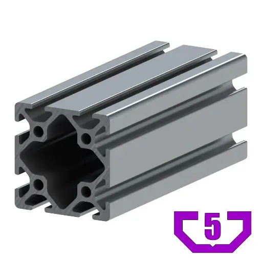 [40X40-05/6M] 40mm x 40mm T-Slot Profile - 8 (5mm) TSlots