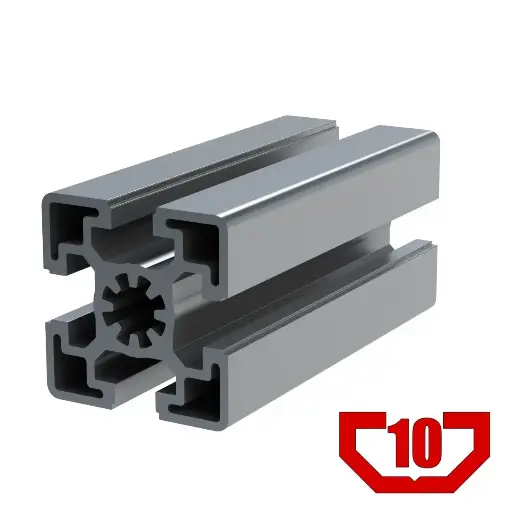 [45X45-H/6M] 45mm x 45mm Heavy T-Slot Profile - 4 (10mm) TSlots