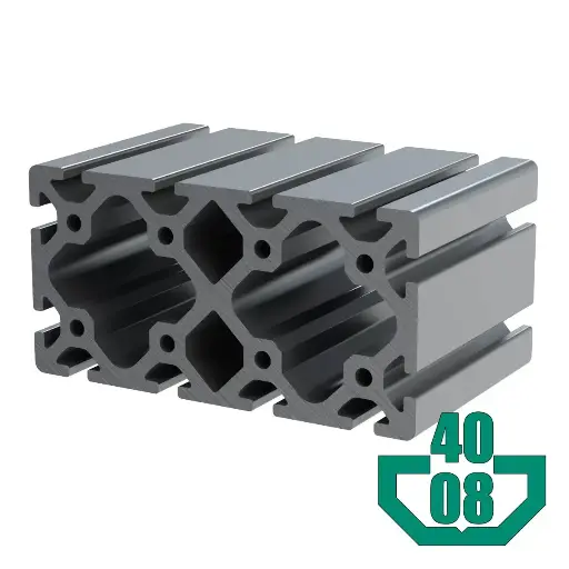 [80X160-08H/6M] 80mm x 160mm Heavy T-Slot Profile - 12 (8mm/.32") TSlots