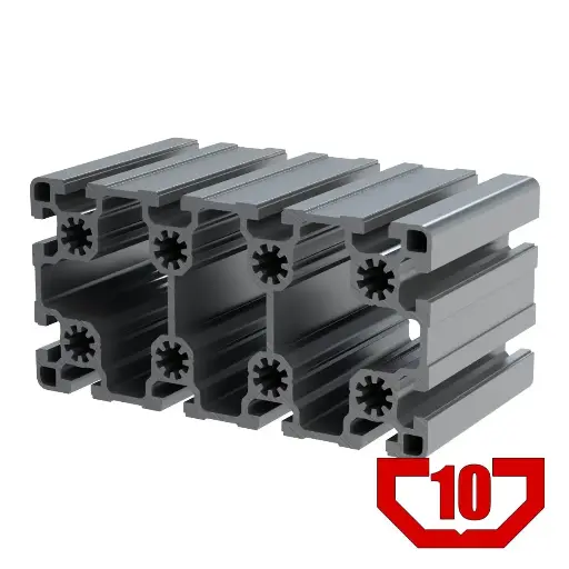 [90X180/6M] 90mm x 180mm T-Slot Profile - 12 (10mm) TSlots