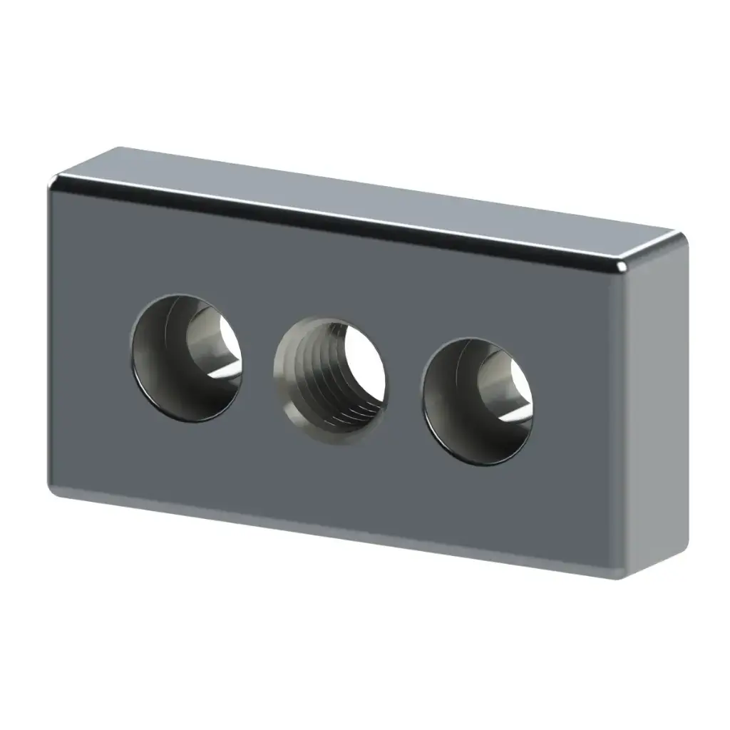 40mm x 80mm Base Plate M16 | 40-08 series | Framing Tech