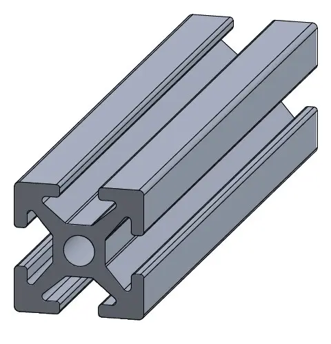 [10X10/2M] 10mm x 10mm T-Slot Profile - 4 (3mm) TSlots 