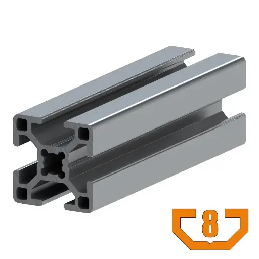 [30X30/6M-20PACK] 30mm x 30mm T-Slot Profile - 4 (8mm) TSlots - 20 Pack